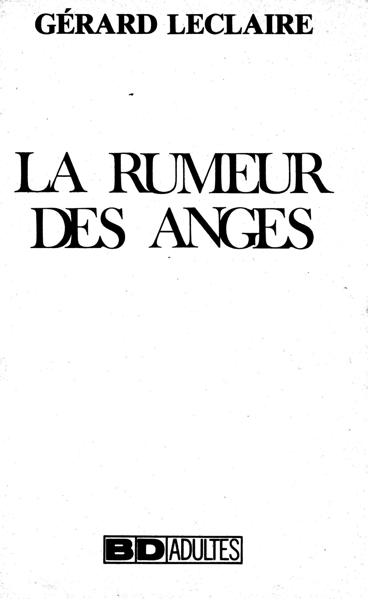 La Rumeur des Anges page 2 full