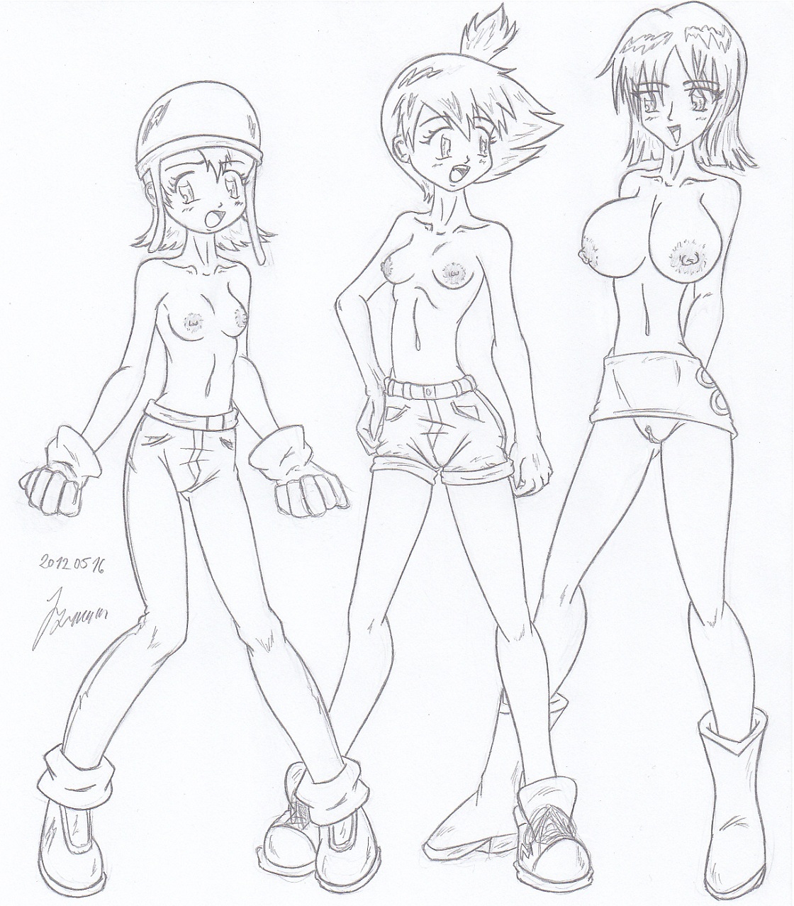 My miny Nami_ One Piece Sketches work_1 page 3 full