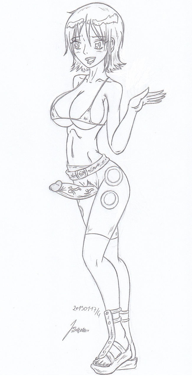 My miny Nami_ One Piece Sketches work_1 page 8 full