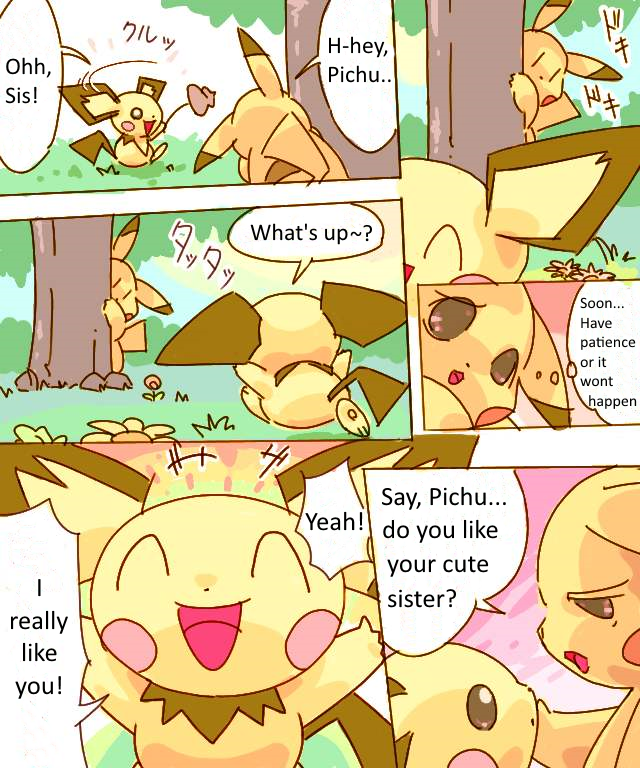 Pikachu Kiss Pichu page 1 full