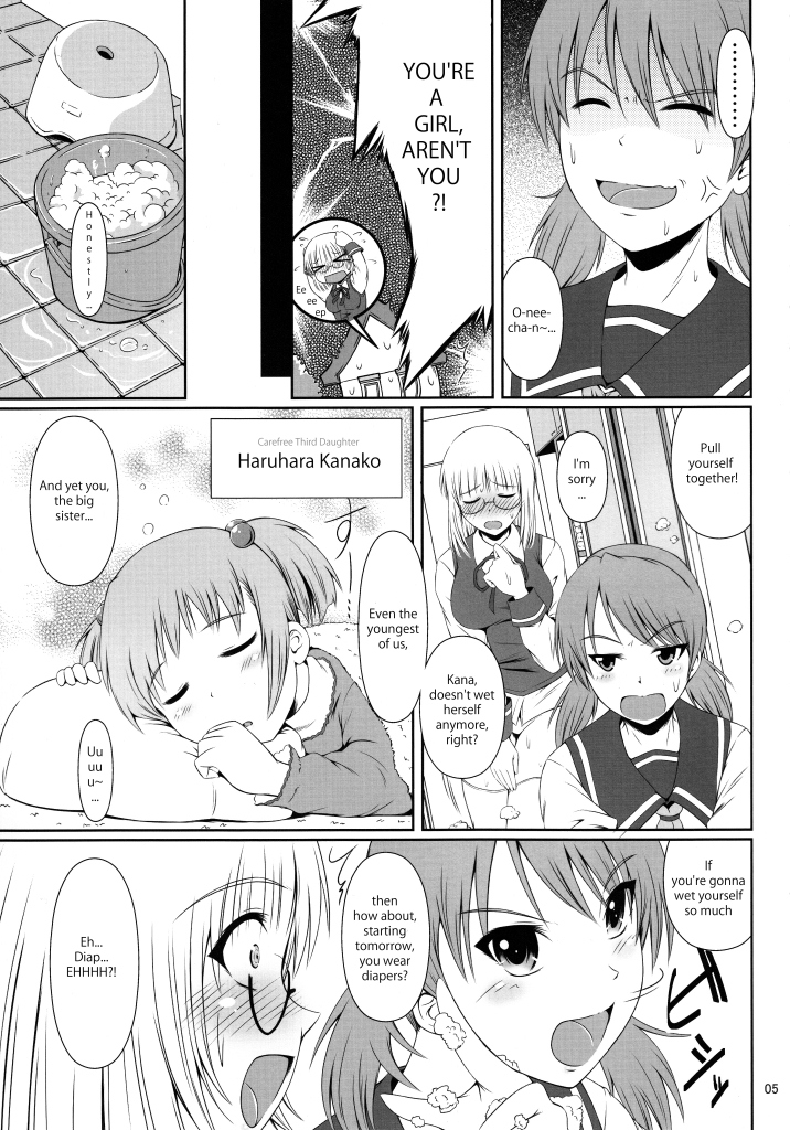 Naisho Nano! -Haruhara-ke San Shimai Monogatari- page 4 full