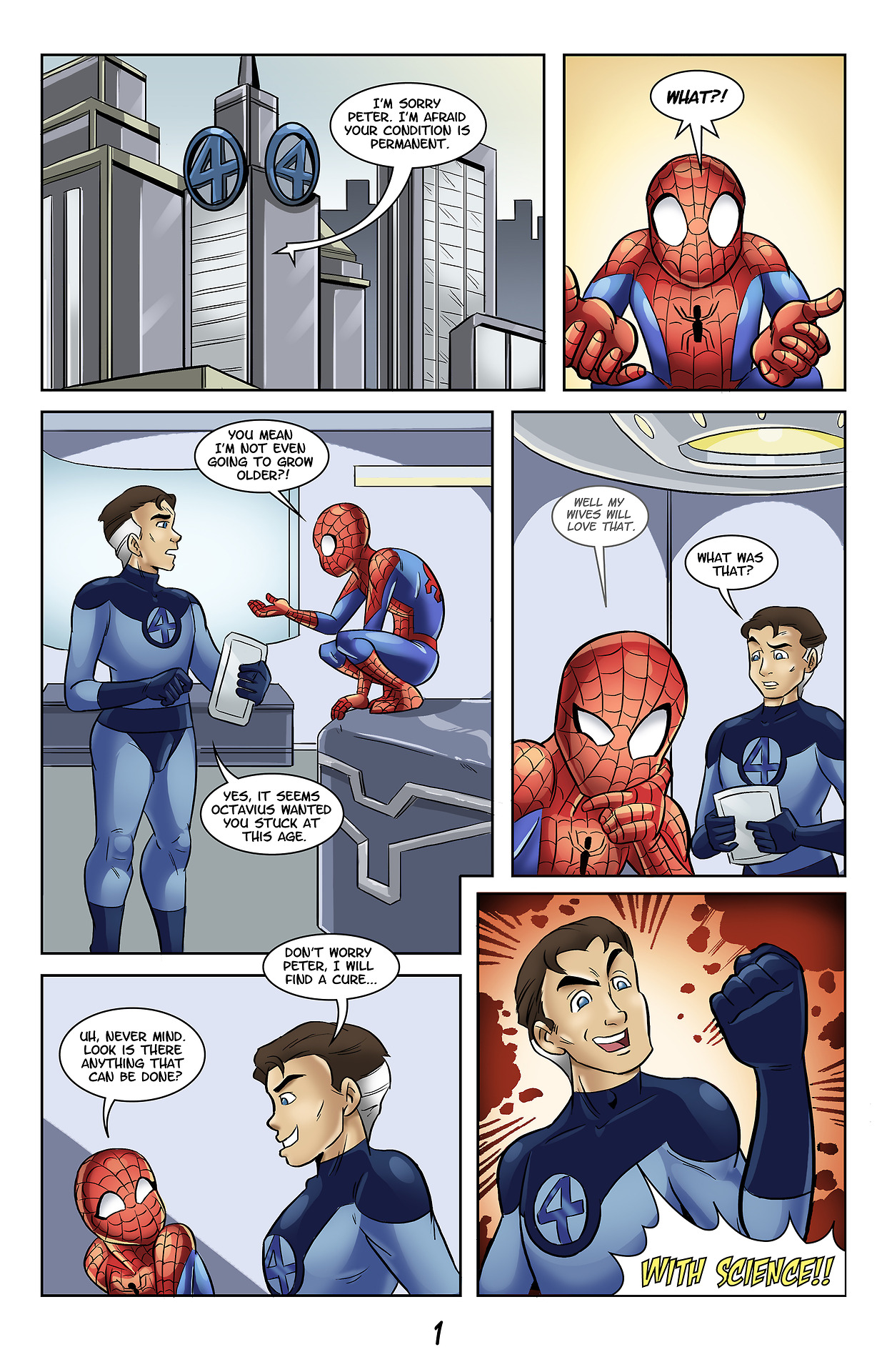The Continuing Adventures of Young Spidey page 1 full