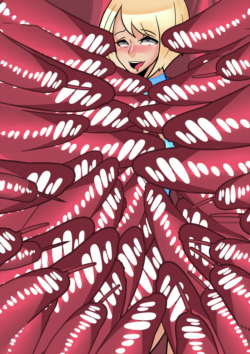 Power Girl Tentacle Transformation page 8 full