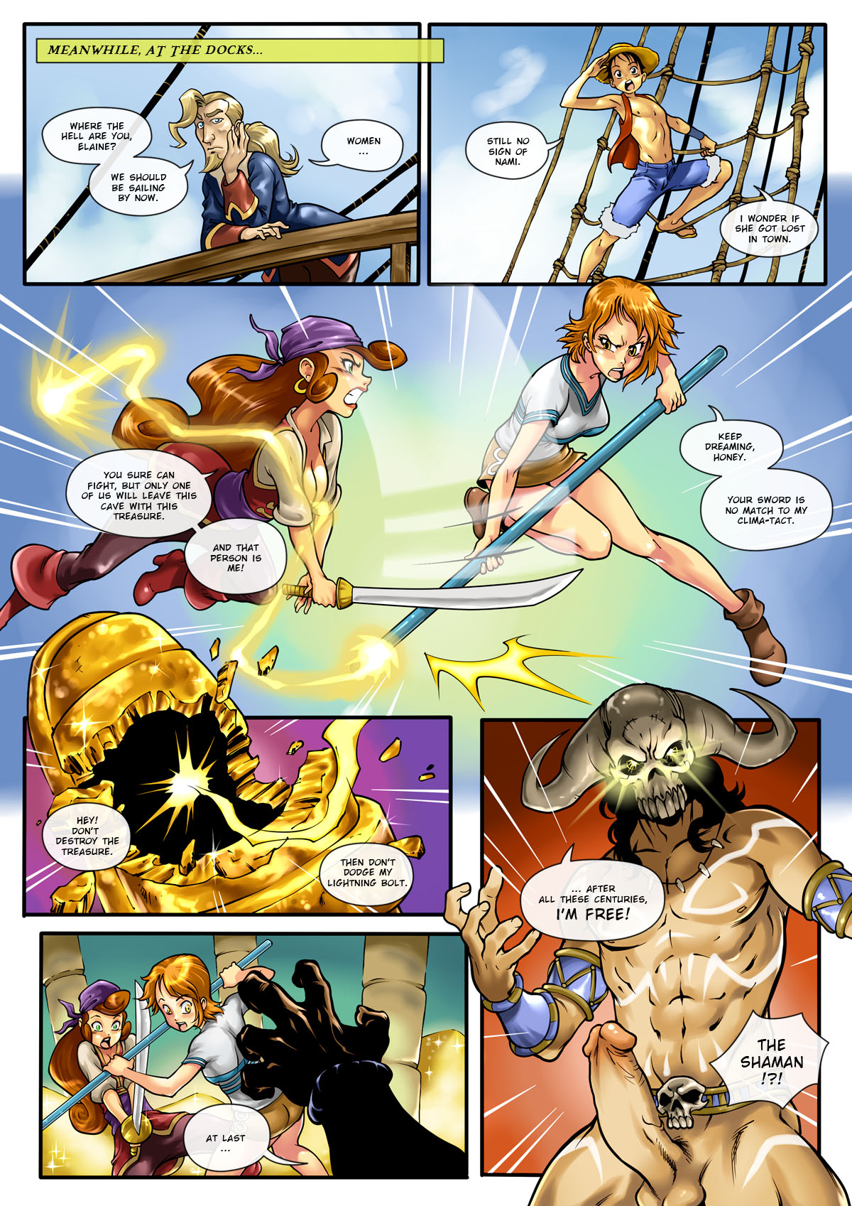 Hot Duels 3 - Nami Vs Elaine page 3 full