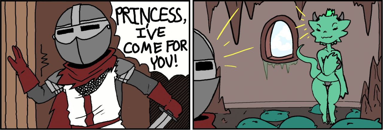 Kobold Princess Comic page 1 full