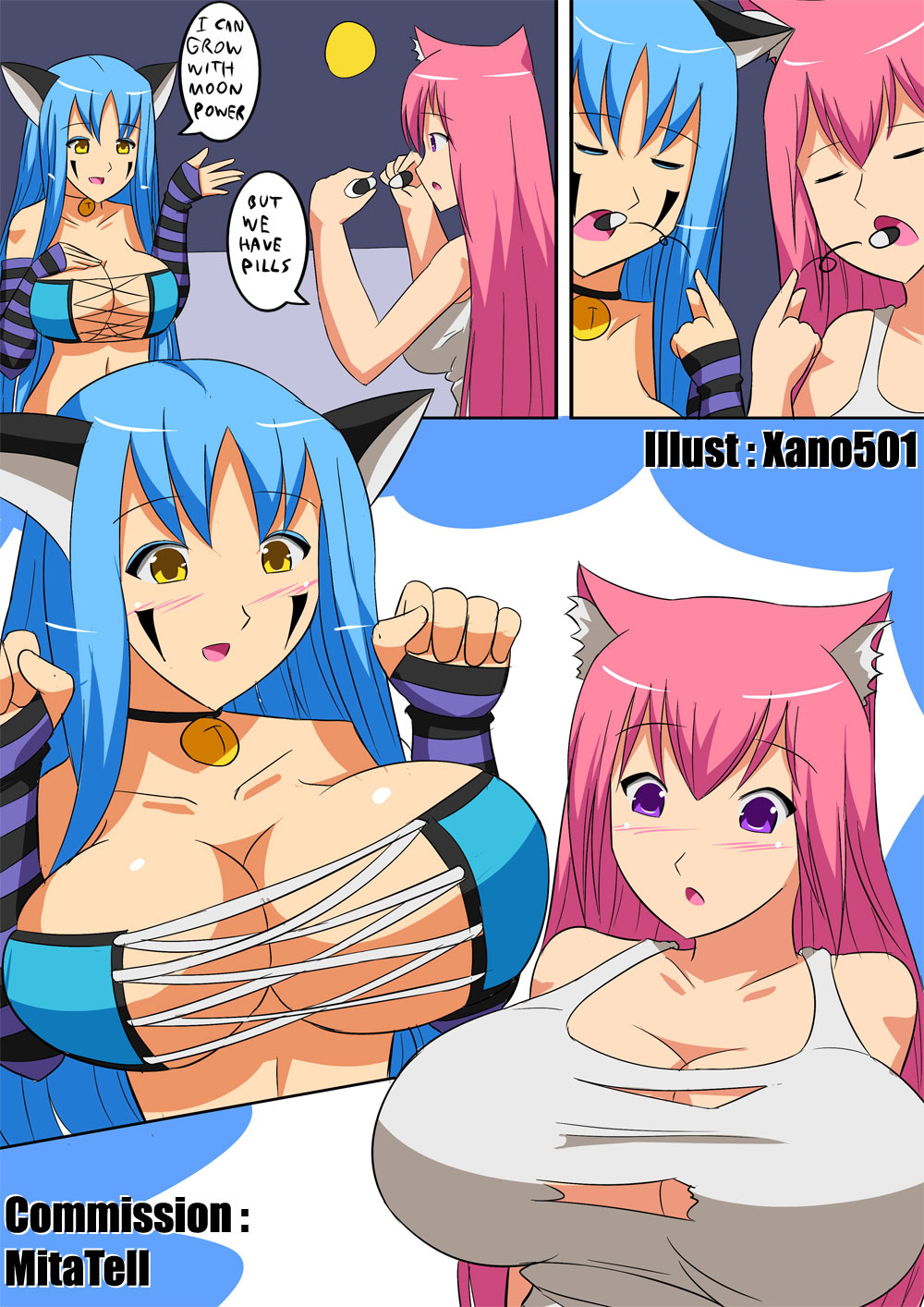 Myrrh and Maru - Boobs Don't Need Moon page 1 full