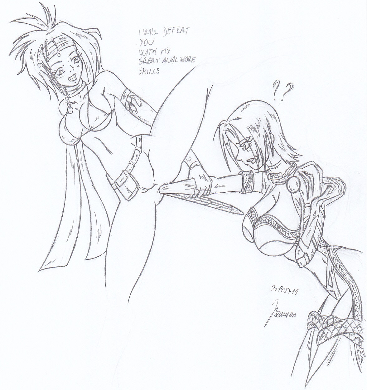 My miny  Ivy &amp; Venom _ Sketches work page 1 full
