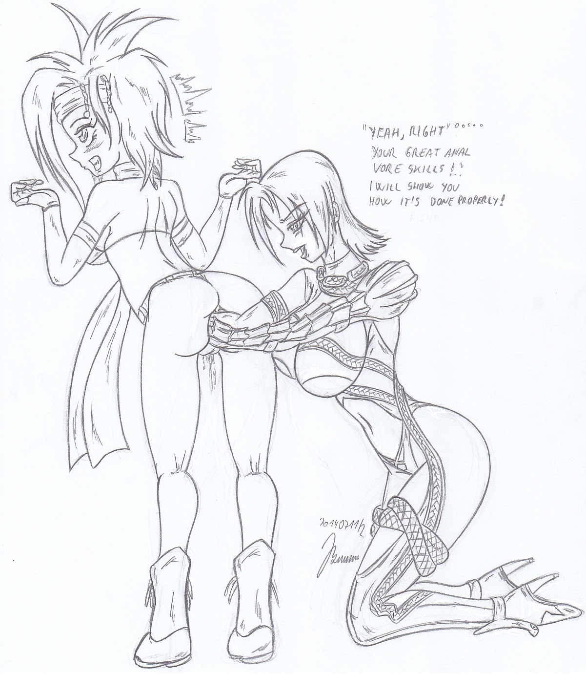 My miny  Ivy &amp; Venom _ Sketches work page 2 full