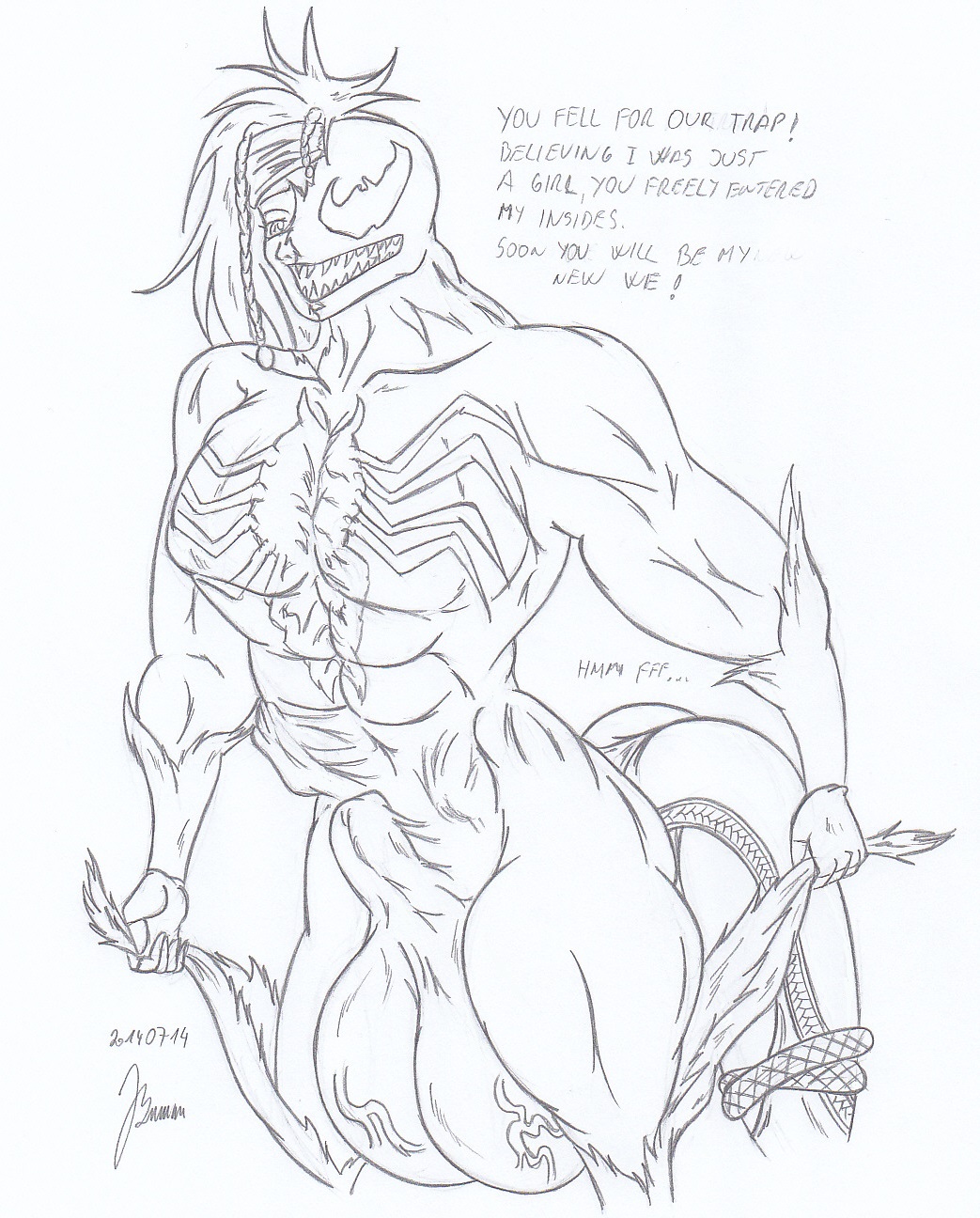 My miny  Ivy &amp; Venom _ Sketches work page 5 full