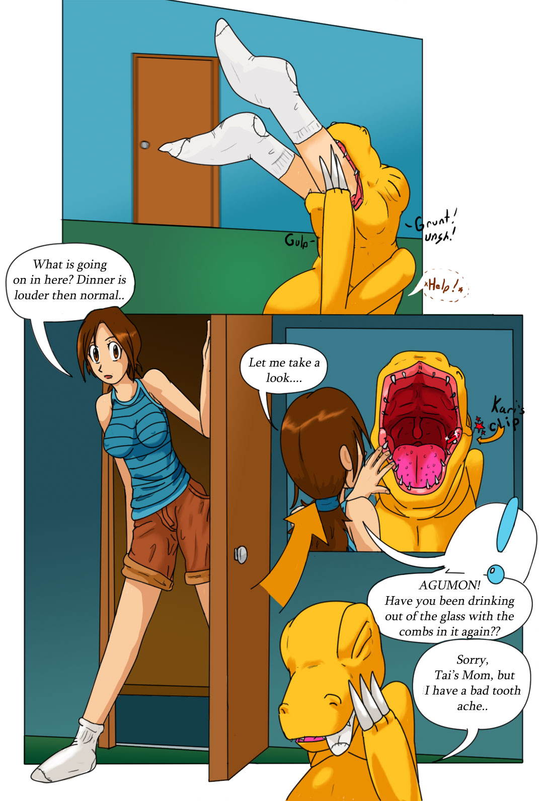 GUILMON VORE MINI COMIC page 2 full