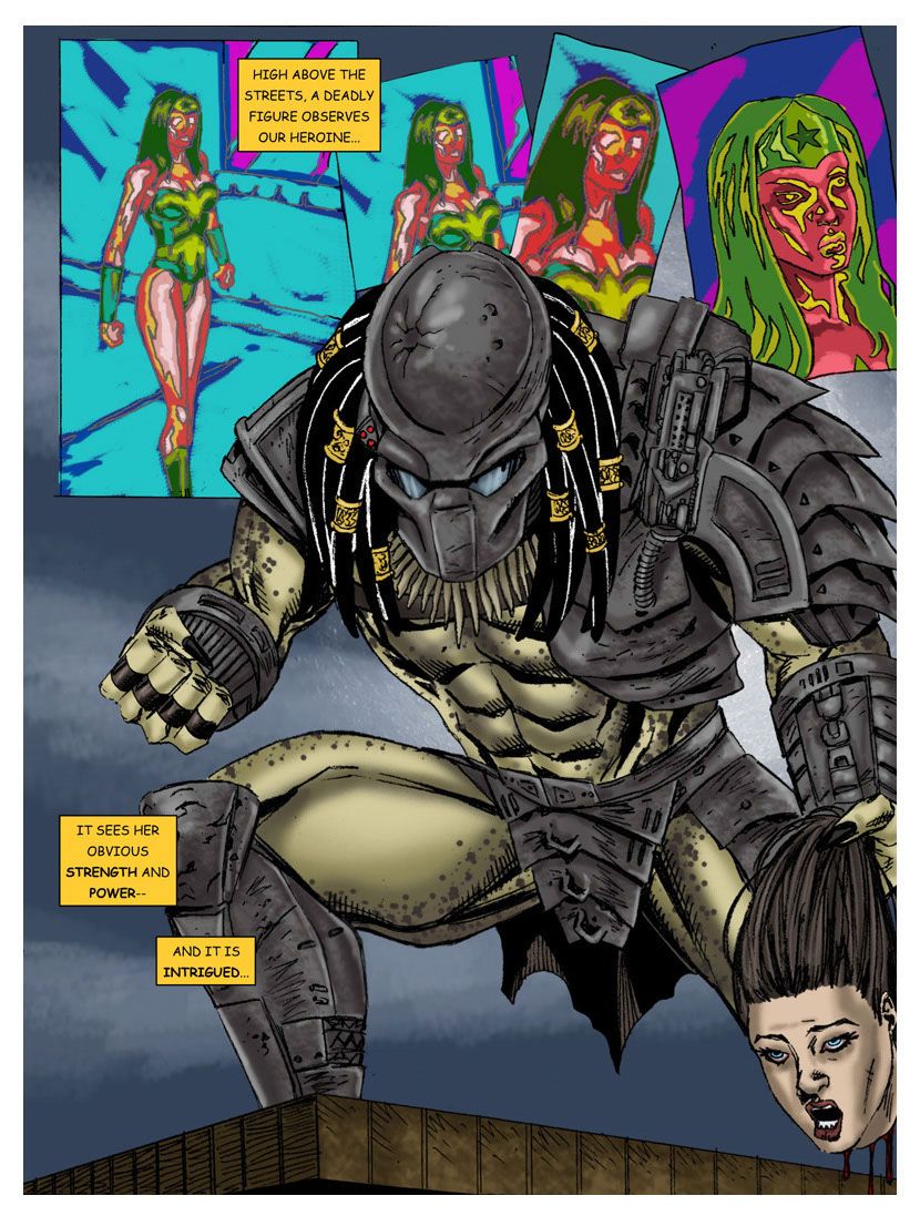 Wonder Woman vs Predator Ch. 1-3 page 6 full