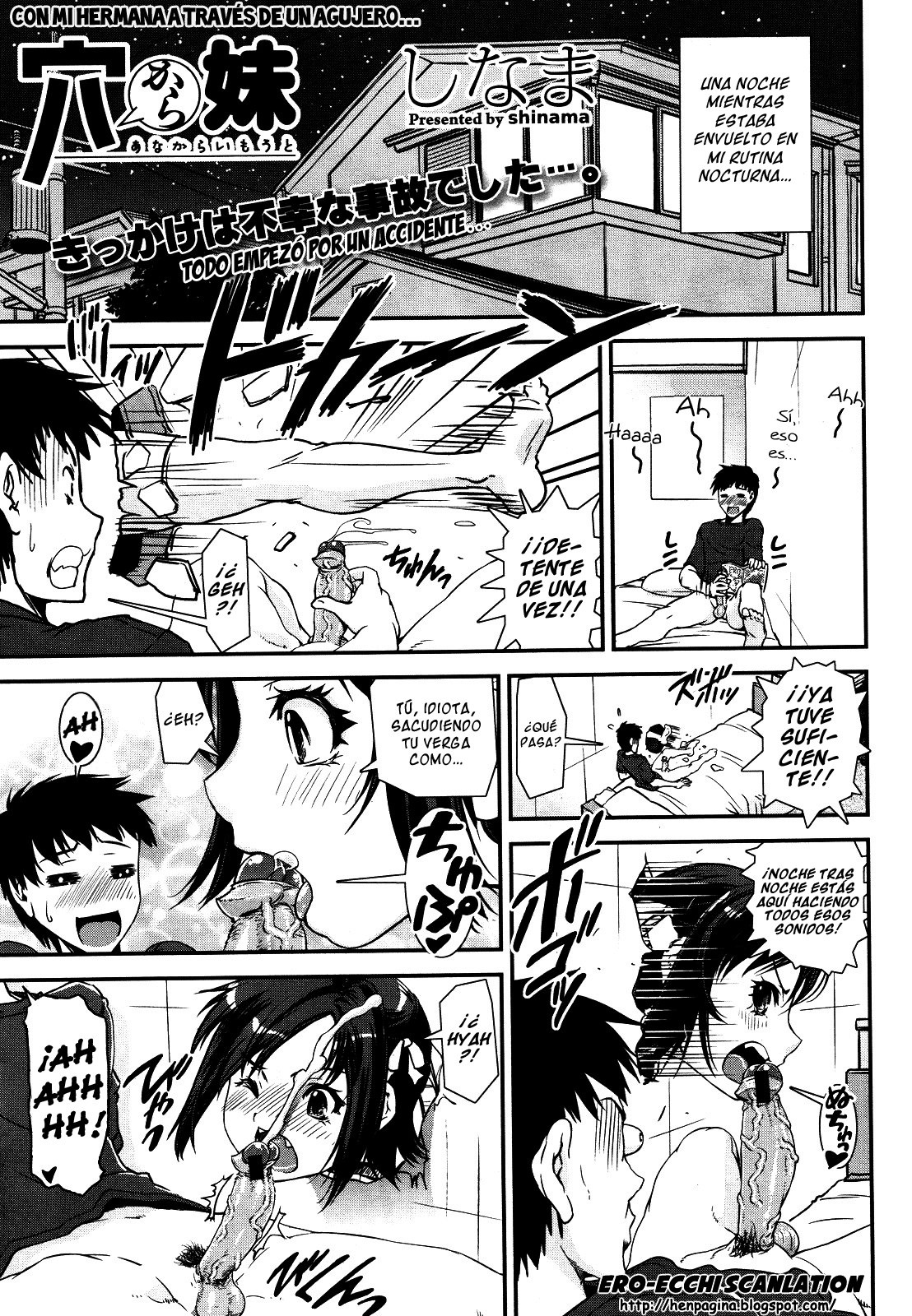 Con mi hermana a traves de un agujero&amp; page 1 full