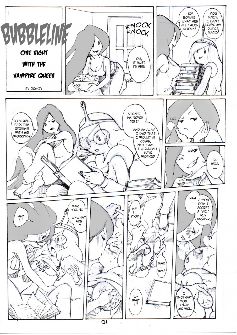Bubbleline: One night with vampire Queen page 1 full