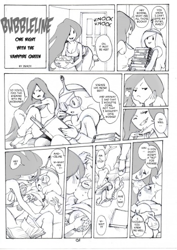 Bubbleline: One night with vampire Queen cover