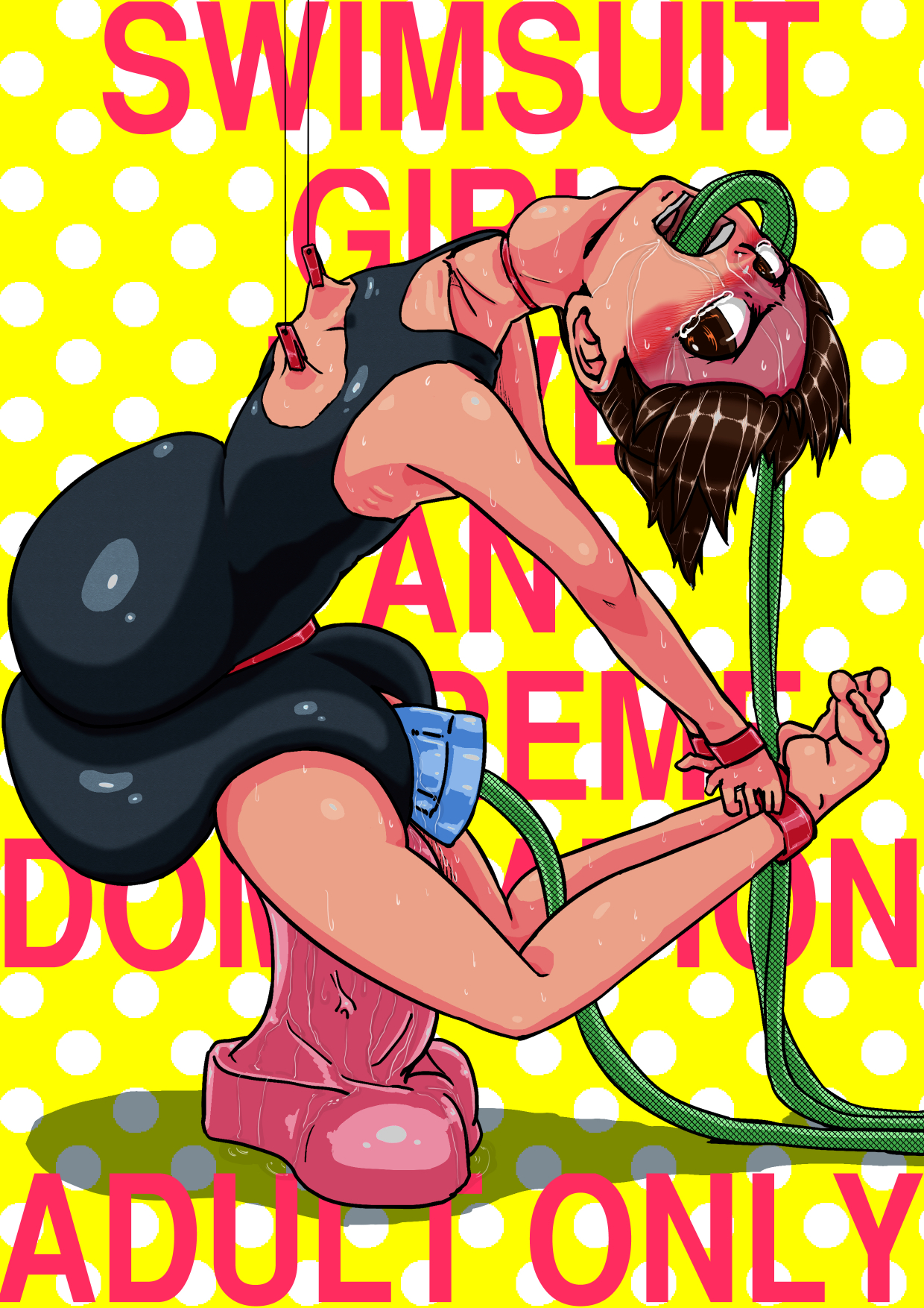 SWIMSUIT GIRL HAVE AN EXTREME DOMINATION - School Mizugi no Onnanoko ga Tottemo Hidoi Koto o Saremasu page 1 full