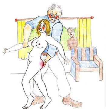 Spanking Caning Birching Judicial CP drawings cover