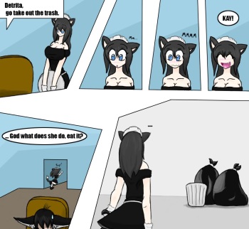 Garbage Eating Catgirl Maid + Taking Out the Trash cover