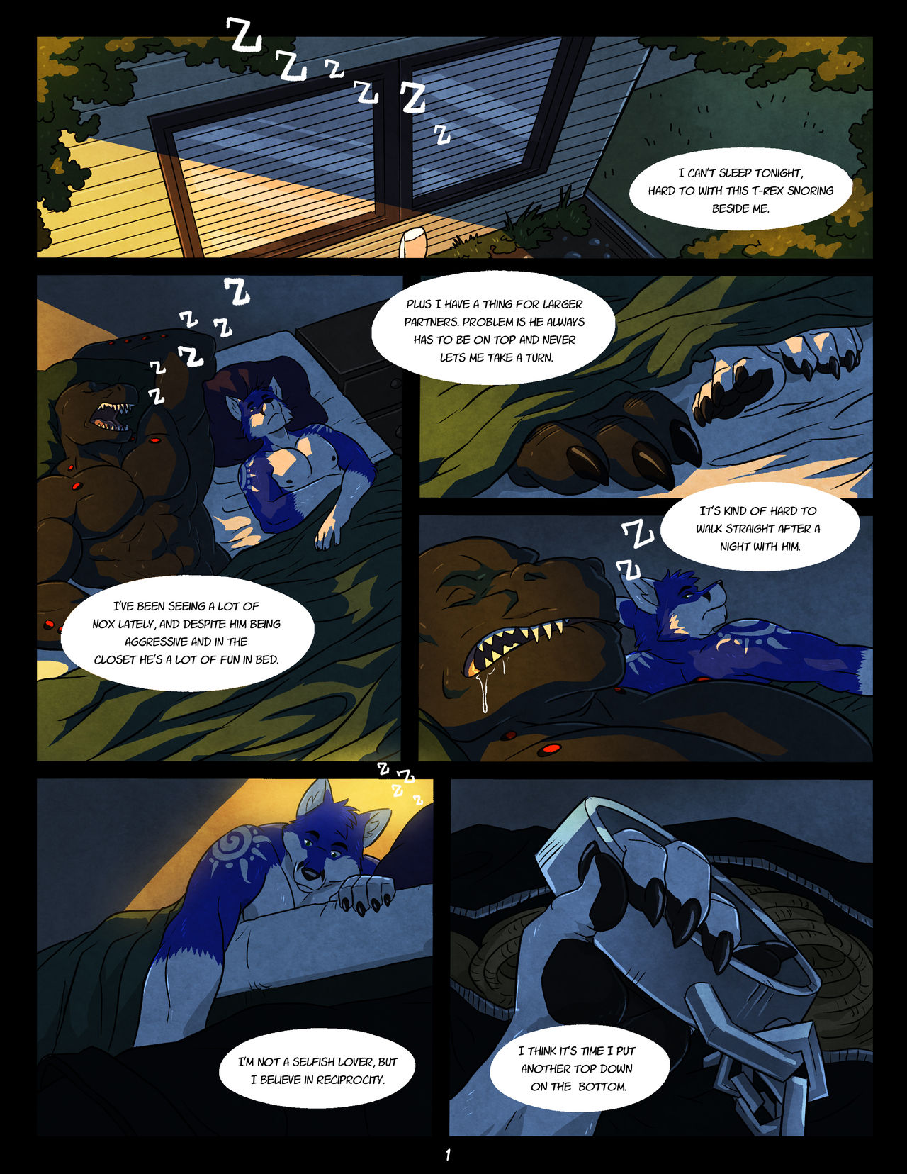 Black and Blue page 1 full