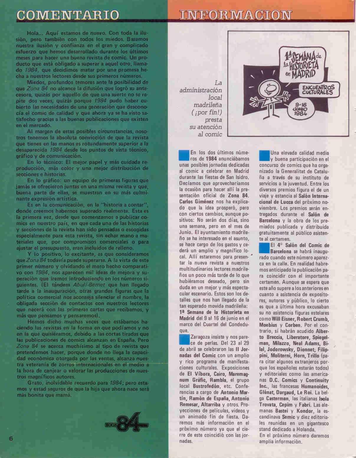 ZONA 84 Nº1 español page 6 full