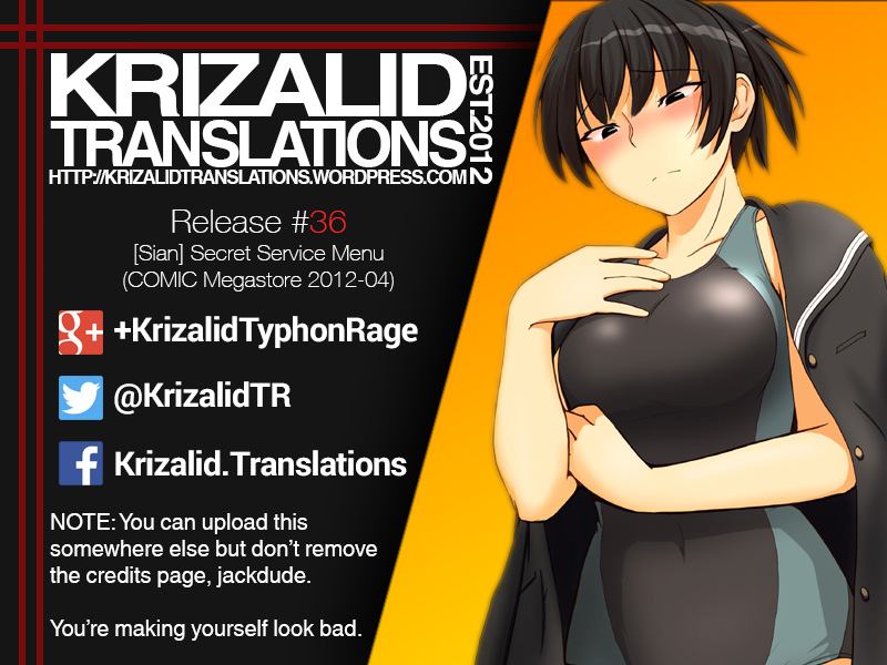 Secret Service Menu   =Krizalid= page 9 full