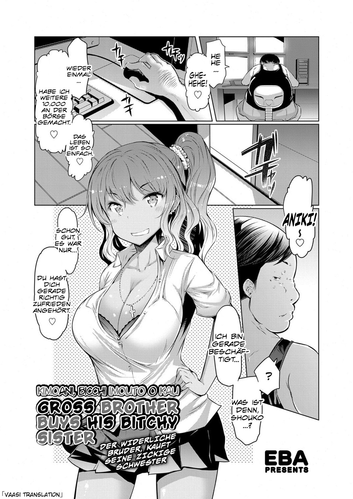 Kimoani, Bitch Imouto o Kau. | Der widerliche Bruder, kauft seine zickige Schwester page 1 full