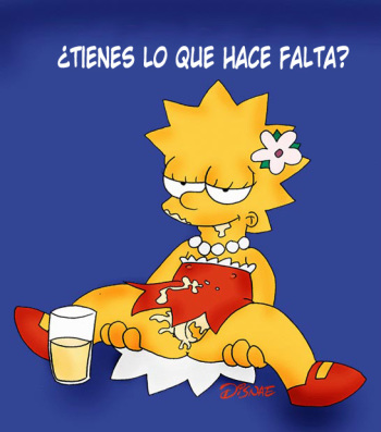 Pictures with text - Lisa Simpson  LKNOFansub cover
