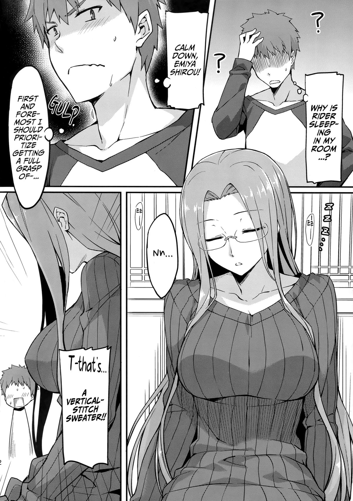 Rider-san to Tate Sweater. page 3 full