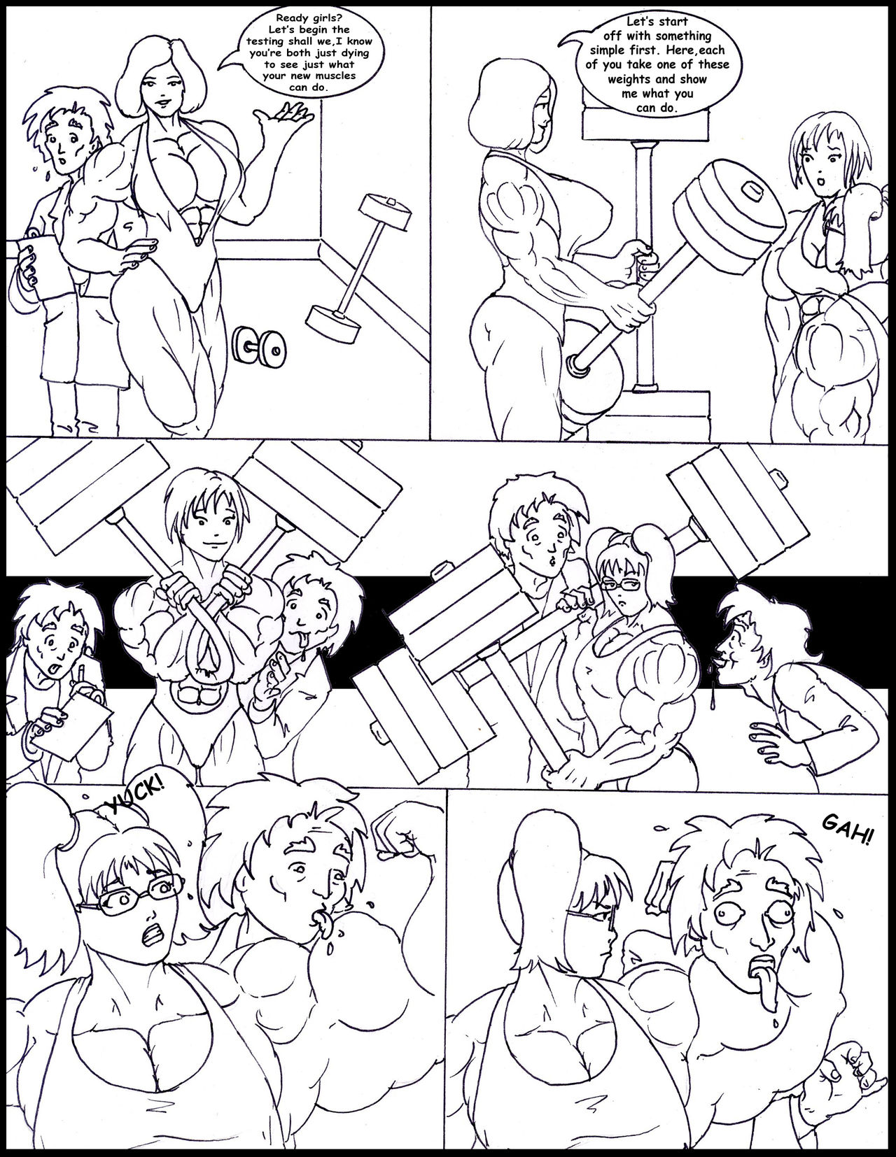 Schoolgirls vs the Terrible Tunderbeast page 10 full