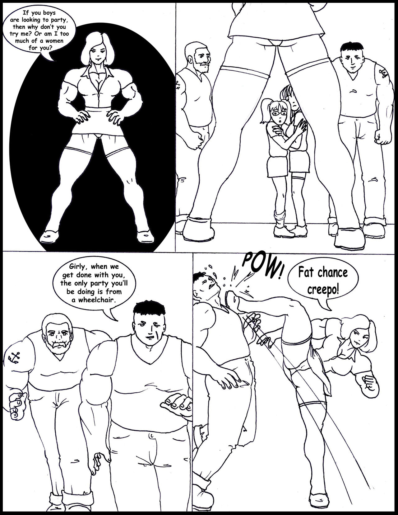 Schoolgirls vs the Terrible Tunderbeast page 2 full