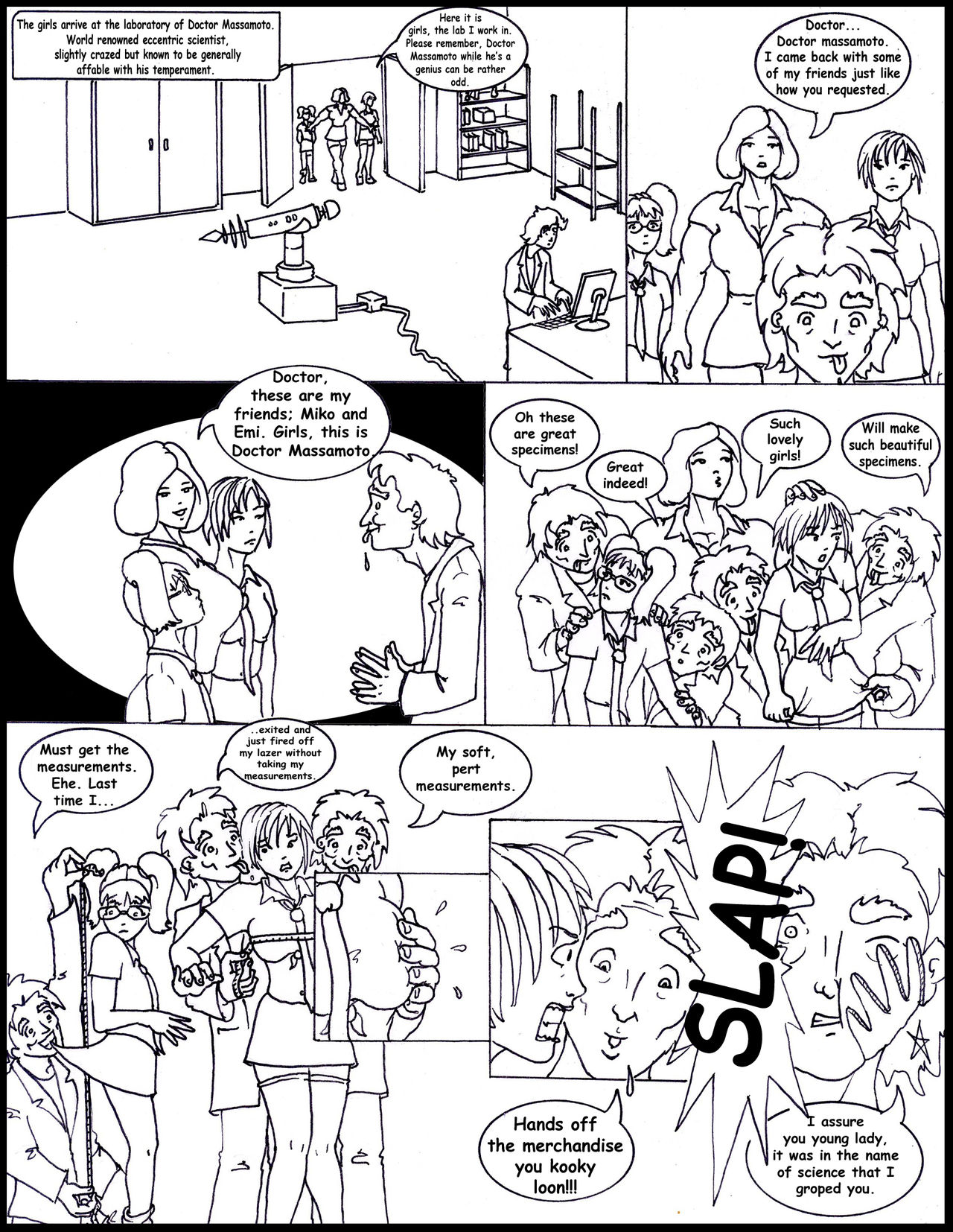 Schoolgirls vs the Terrible Tunderbeast page 6 full