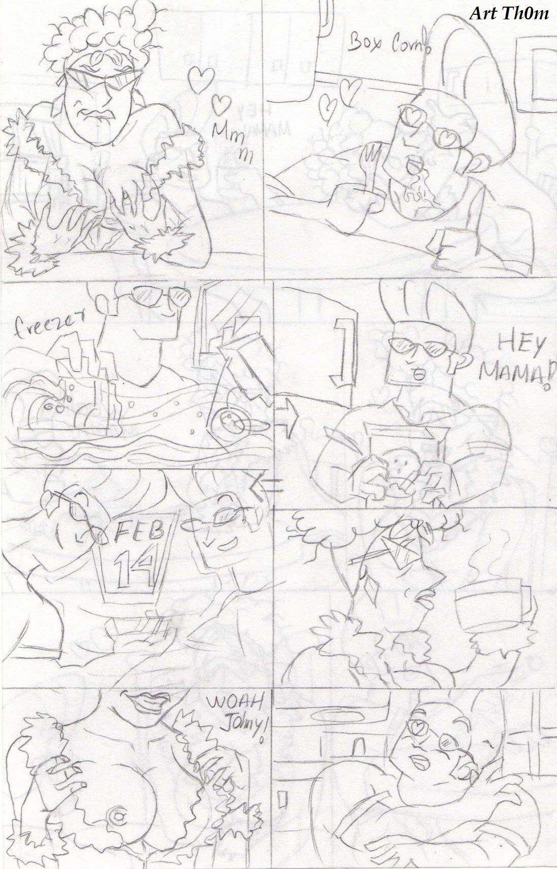 It's Valentine's Day, Johnny Bravo!  Ongoing page 3 full