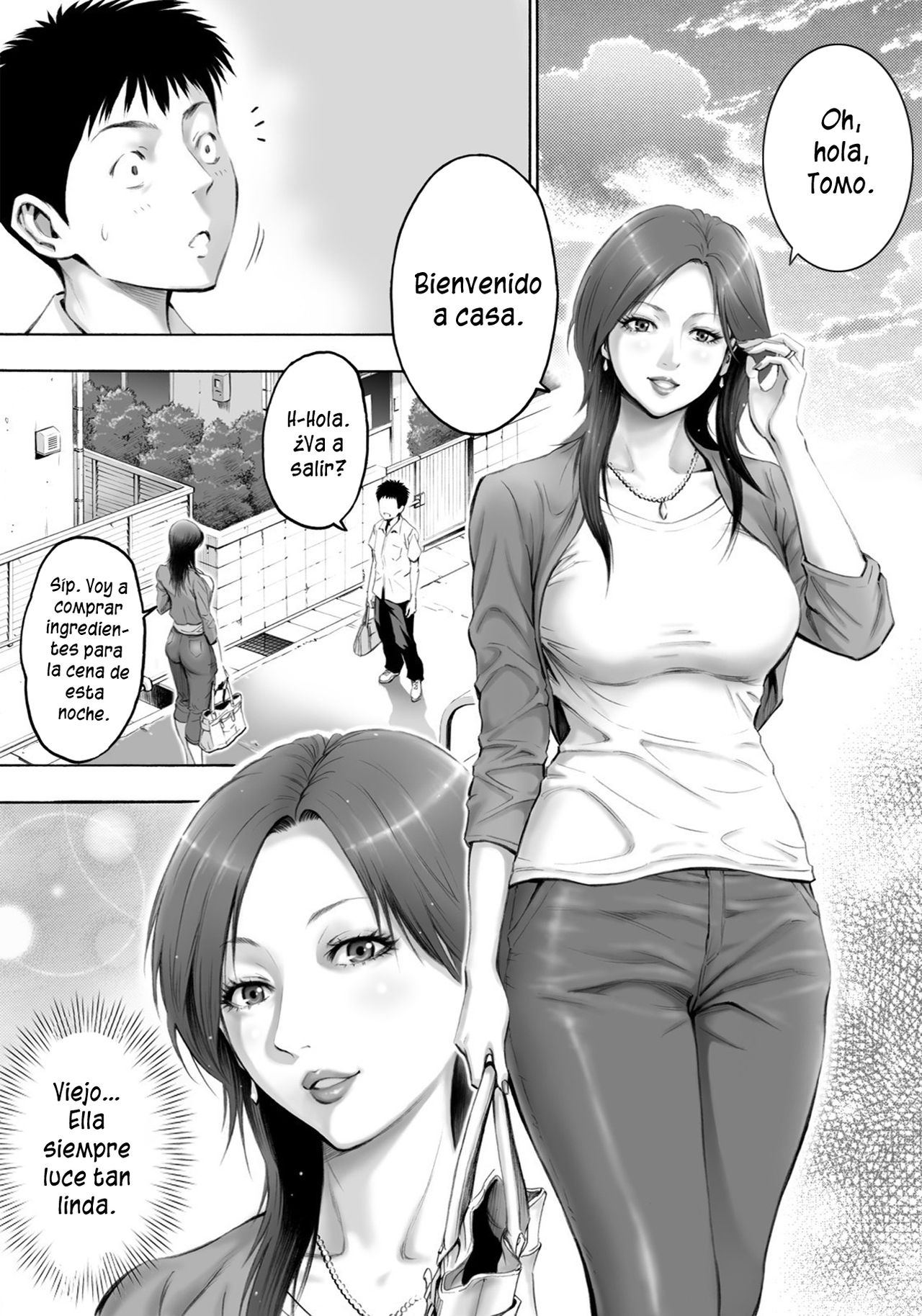 Akogare no Kinjo no Obasan ni Nengan no Tanetsuke | La Señora que Vive Calle Abajo me Pidió que la Embarazara  =P666HF= page 2 full