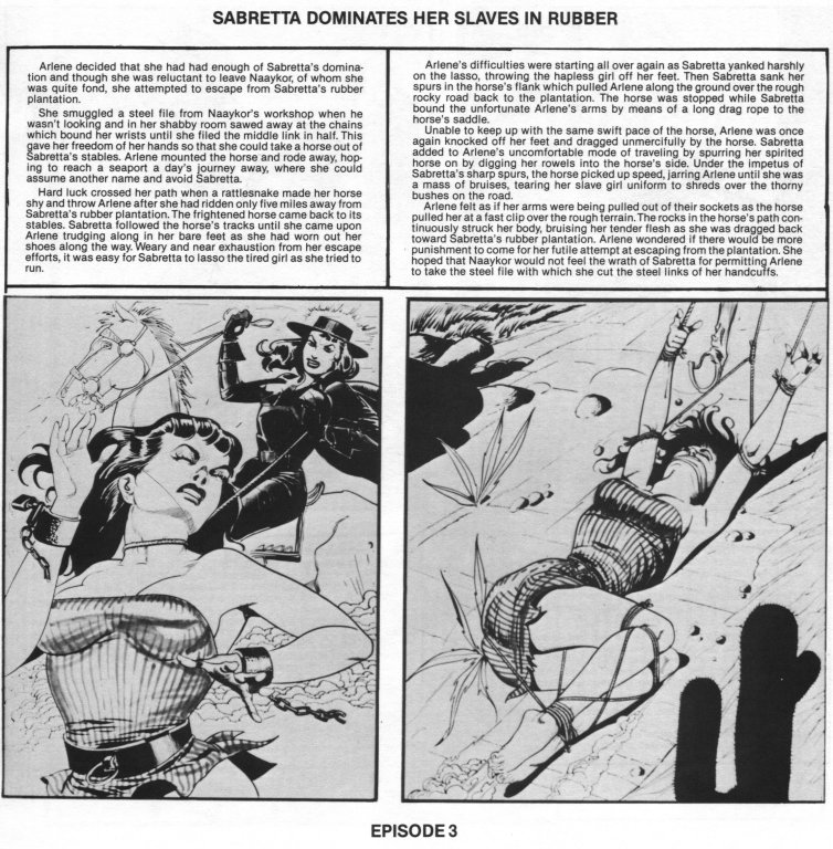 Sabretta dominate her slaves in rubber page 3 full