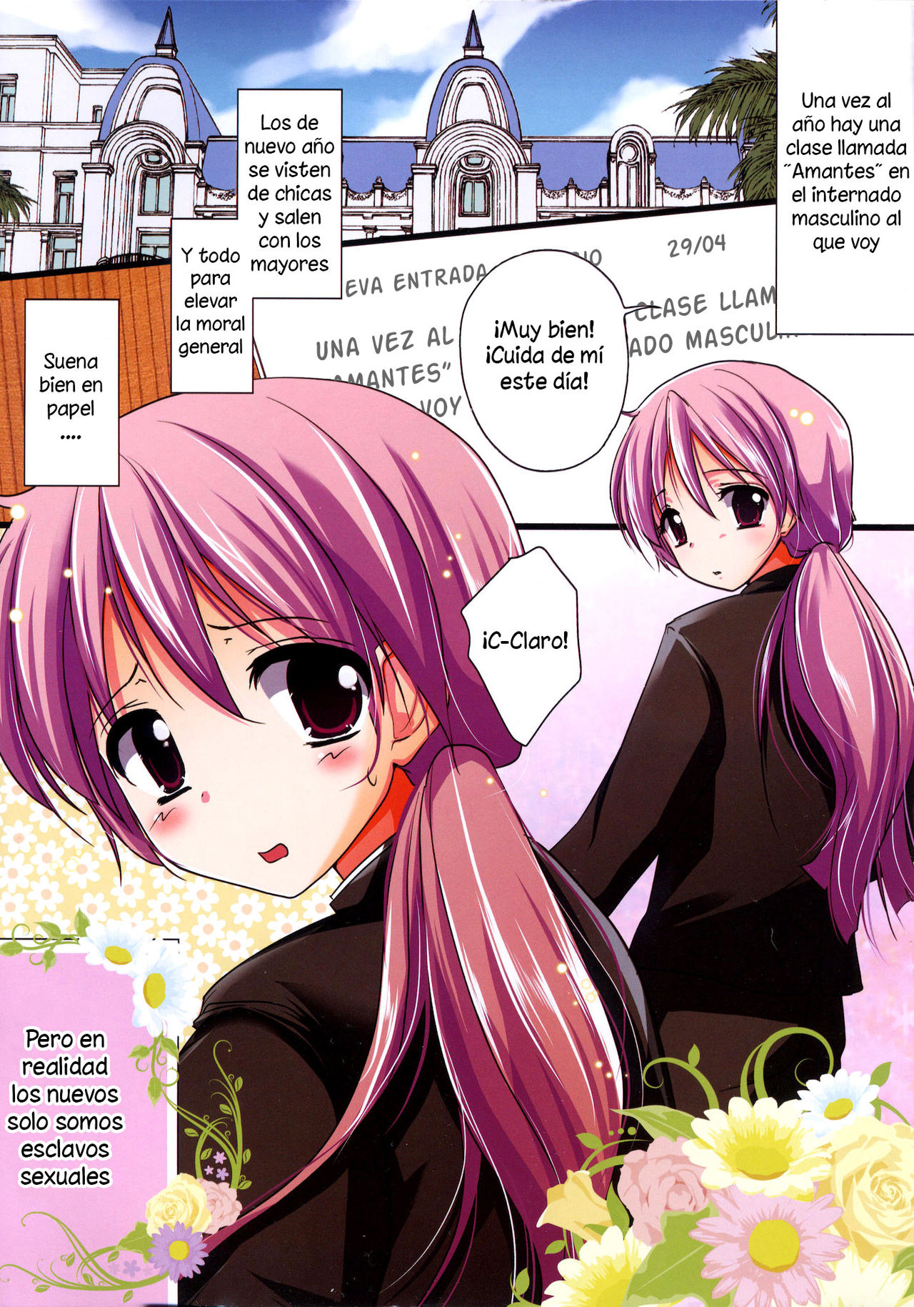 Zenryousei Danshikou de Senpai no Nikudorei na Josou Shounen ga Ahegao Double Peace page 2 full