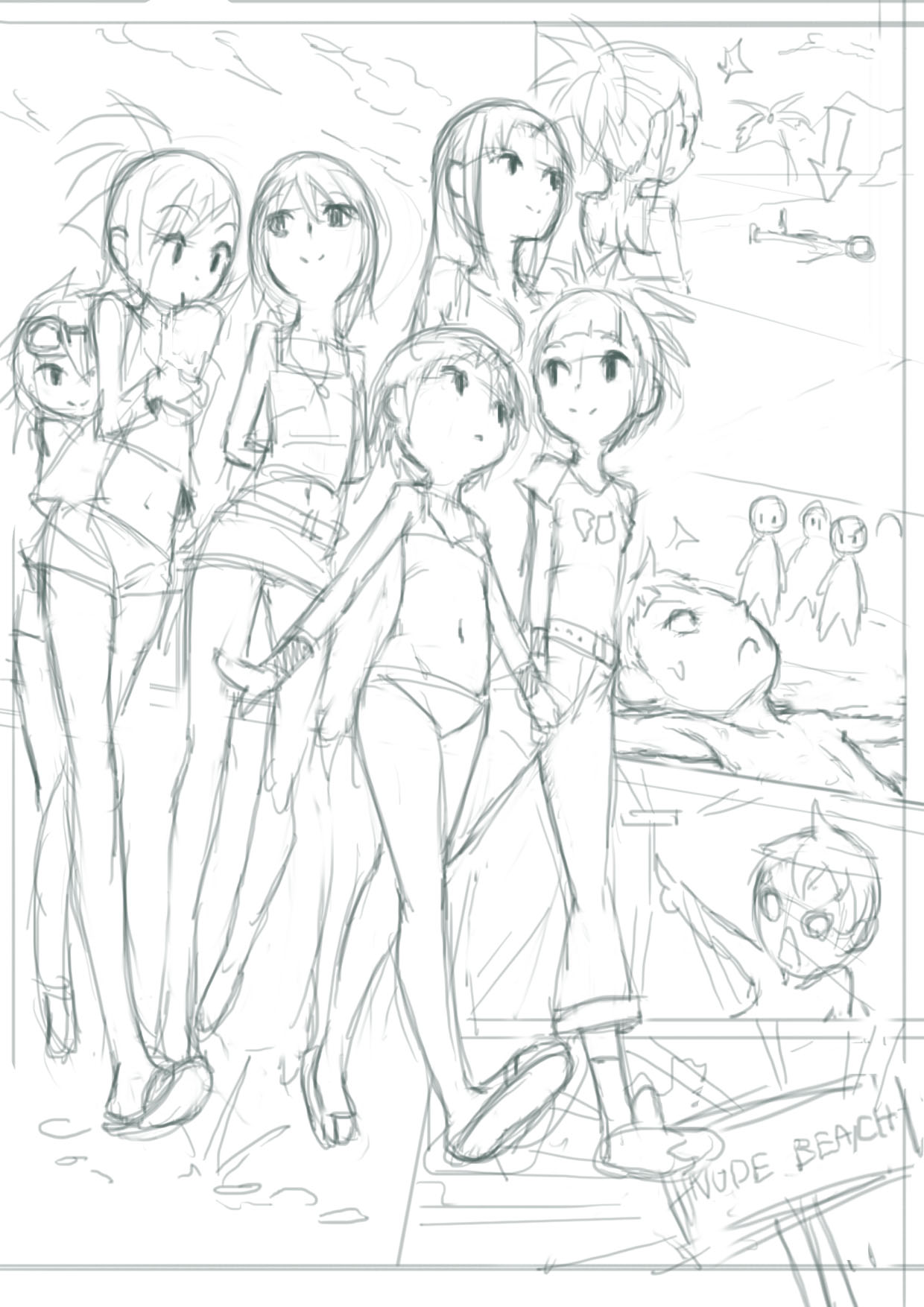 Day at beach page 1 full