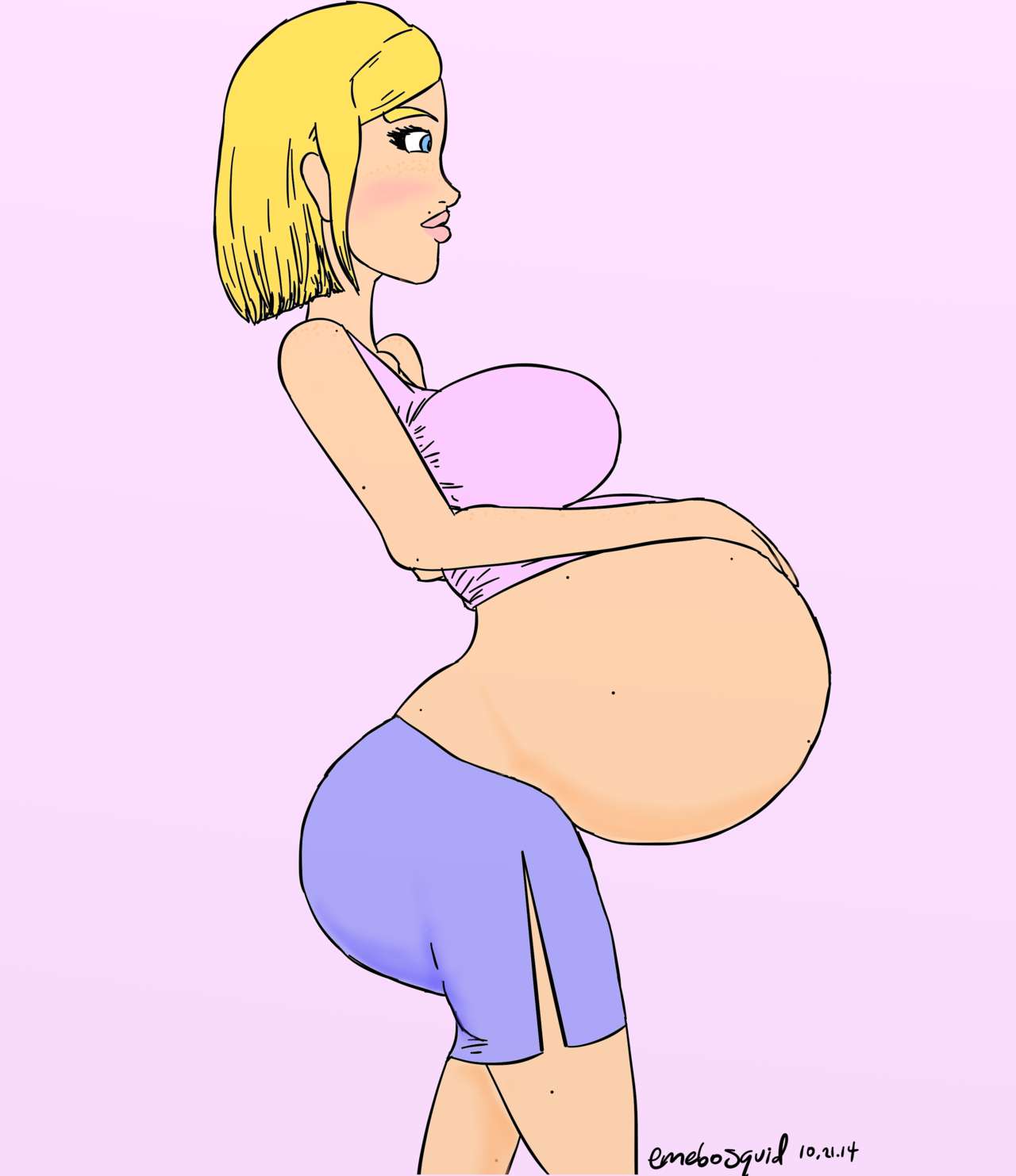 Preggo Drawings 2 page 1 full