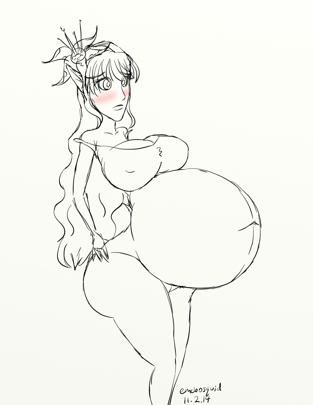 Preggo Drawings 2 page 7 full