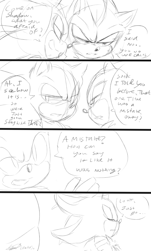 Sketchy Sonadow Comic page 1 full