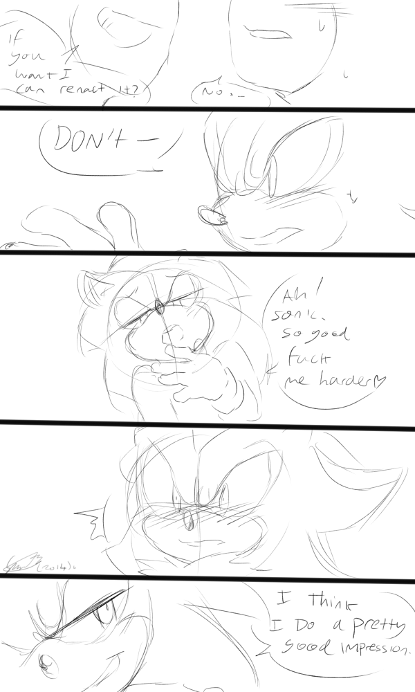 Sketchy Sonadow Comic page 3 full