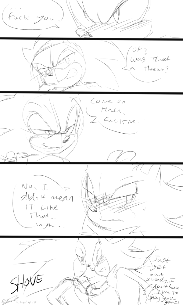 Sketchy Sonadow Comic page 4 full