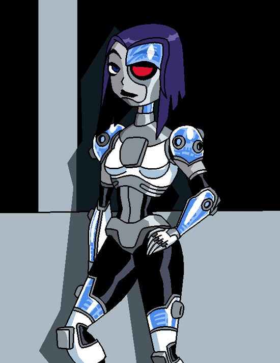 Cyborg Raven page 1 full