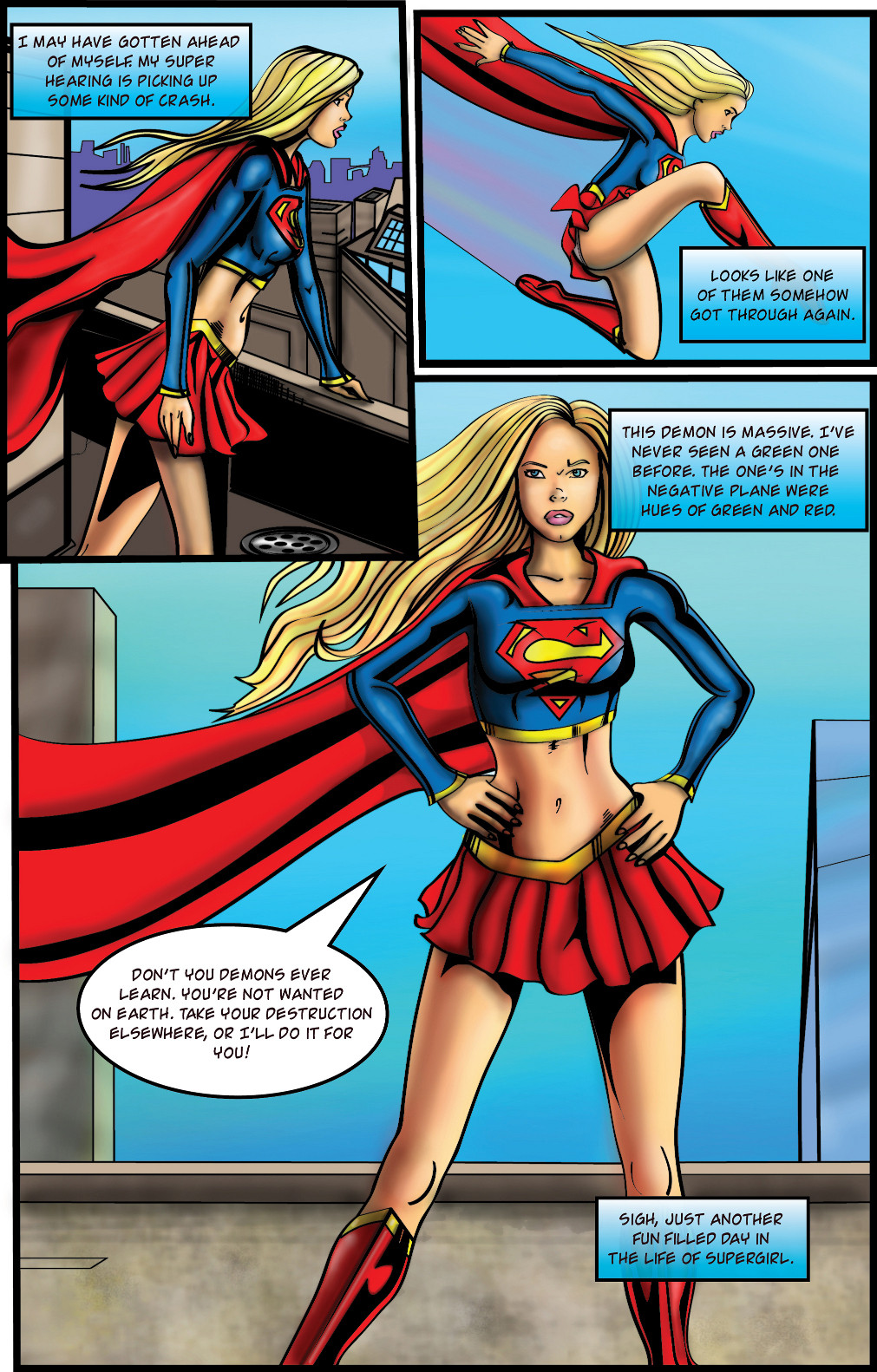 Supergirl: Demonic Bloodsport Pt1 page 3 full