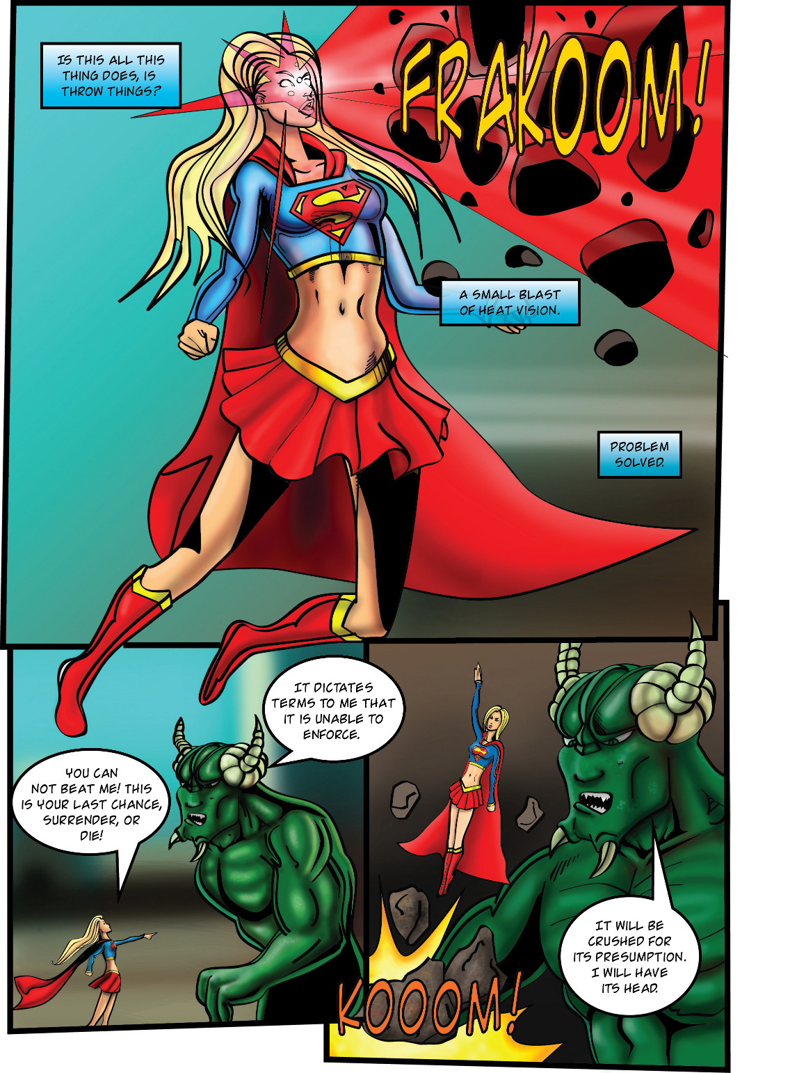 Supergirl: Demonic Bloodsport Pt1 page 7 full