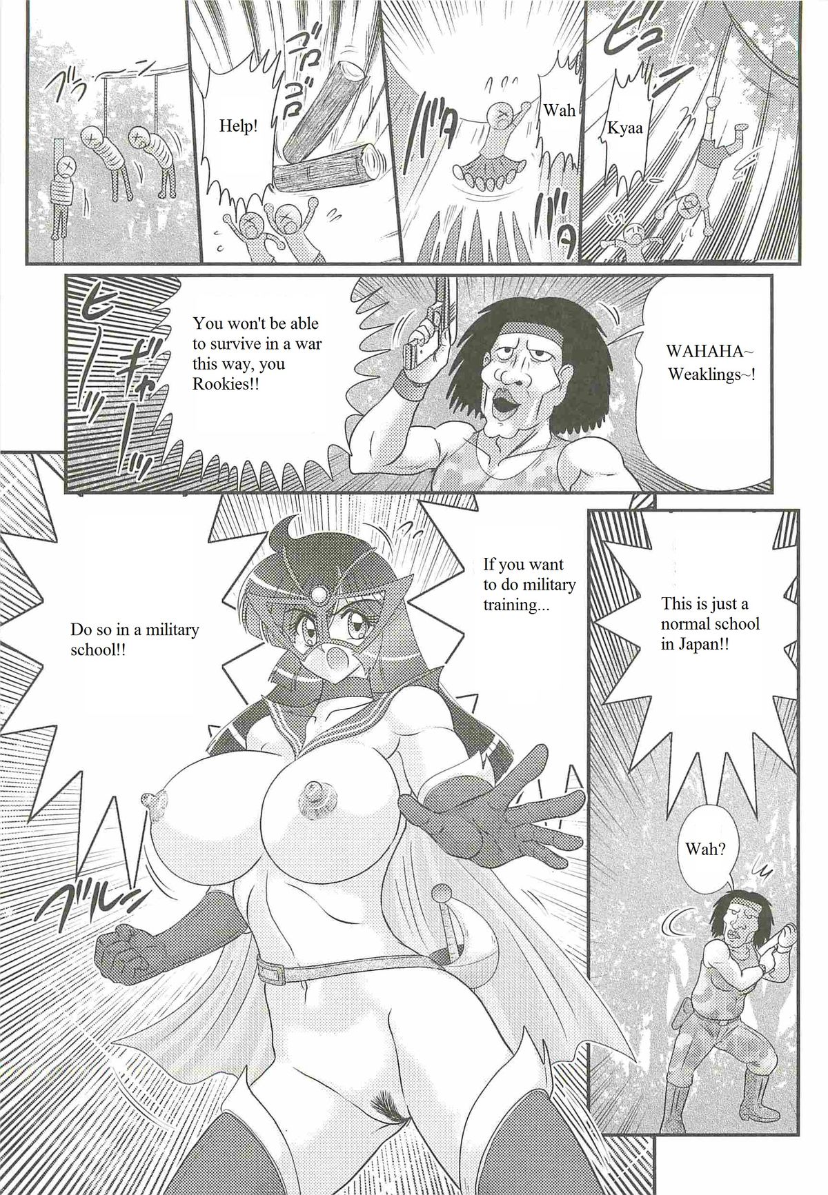 Kaiketsu!? Zenra Knight Ch. 3 | Love Trap of the Forest!? Physical Lesson turns into Military Training?   Translations page 3 full