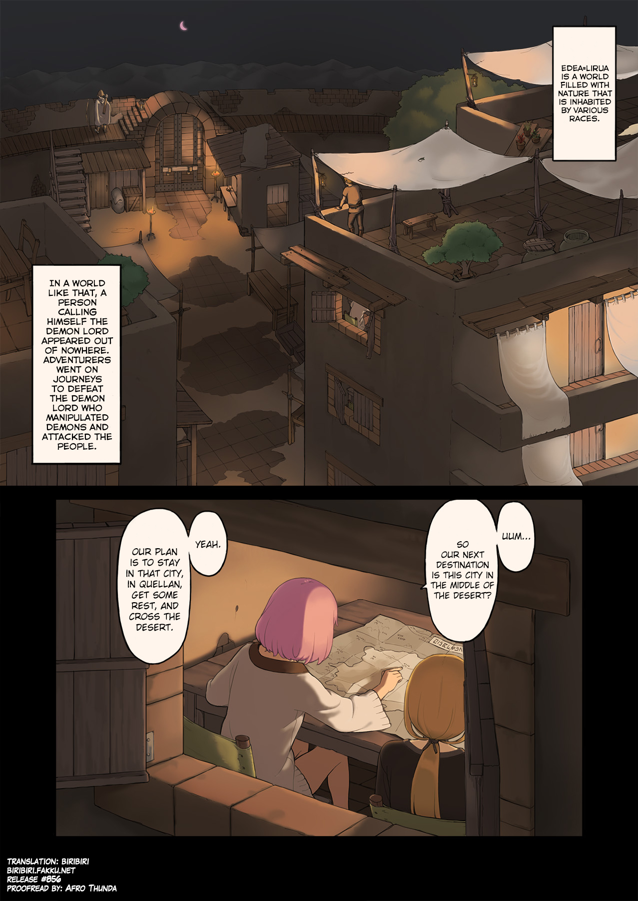 Onna Boukensha-tachi ga Sabaku no Oasis ni Tachiyoru to... page 2 full