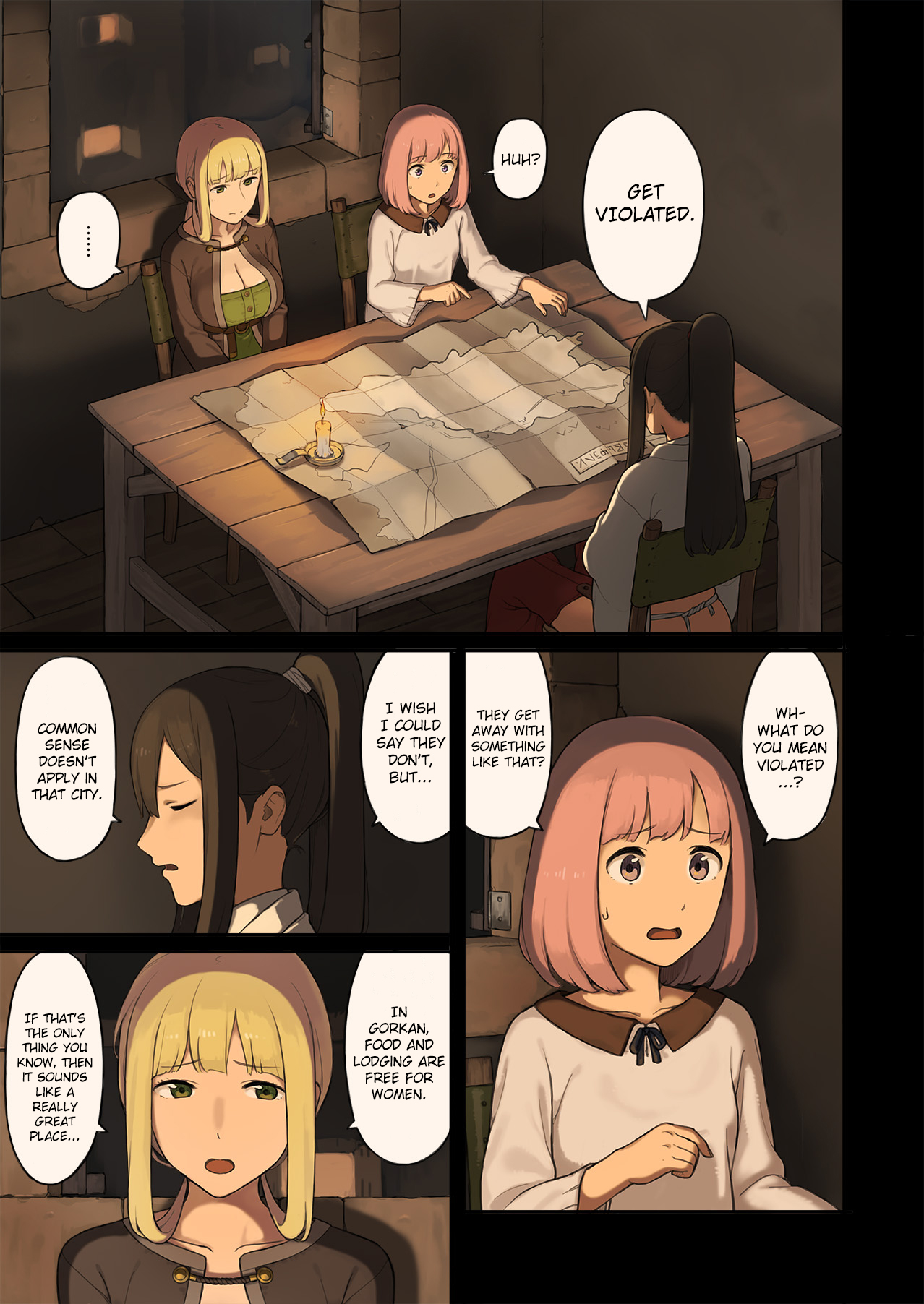 Onna Boukensha-tachi ga Sabaku no Oasis ni Tachiyoru to... page 4 full