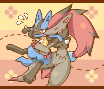 Zoroark ♂ X Lucario ♀ cover