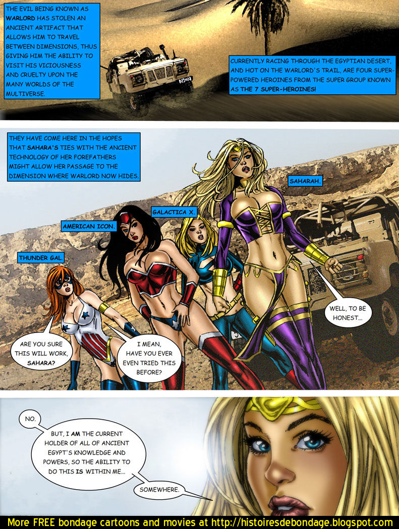 9 Superheroines vs Warlord page 2 full
