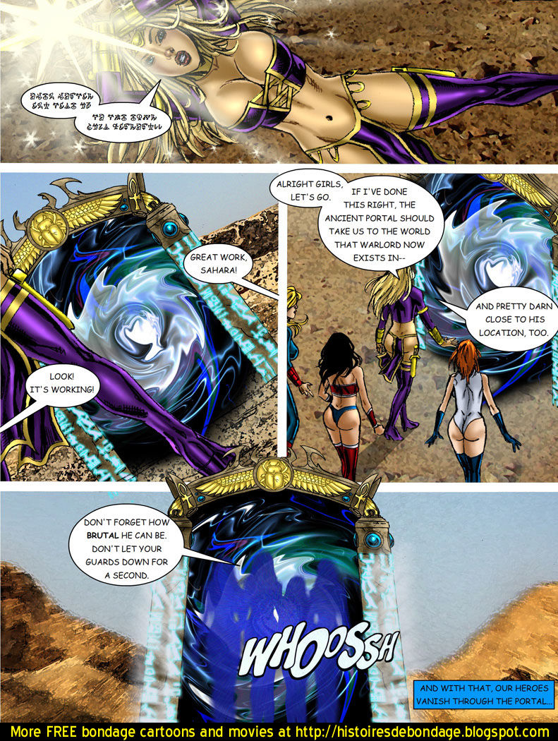 9 Superheroines vs Warlord page 4 full