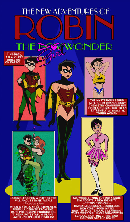 Robin The Girl Wonder, Superman's Pal Jamie Olsen, Fan Art page 1 full
